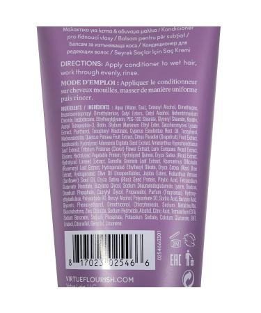 Virtue Flourish Conditioner for Thinning Hair - Nourishing, Thickening, Detangling Formula - Buy Online on GoSupps.com
