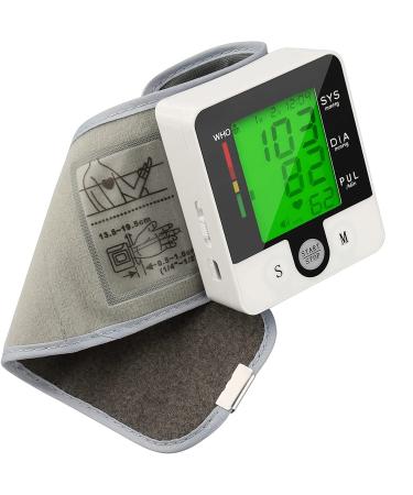 Wrist Blood Pressure Monitor,Wrist Heart Rate Monitor,Automatic Talking,Large LCD Display,Digital Heart Beat Pulse Meter,Voice Alarm Home BP Cuff Meter Kit Pulsometer,Medical Equipment For Health Care