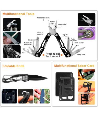 Survival Kit: Emergency First Aid Gear, Molle System Compatible, Black - Buy Online on GoSupps.com