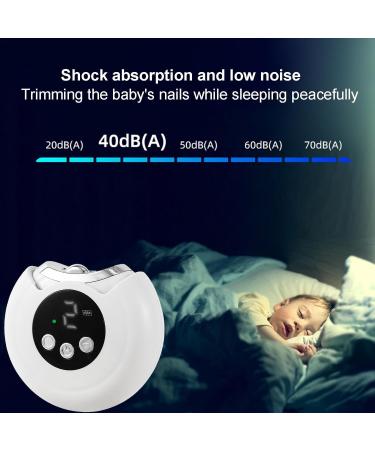 Electric Nail Trimmer | Baby Nail Trimmer Automatic Nail Filer - Baby Nail Trimmer Versatile Nail Clippers Nail Clippers for Adults Men Babies White - Buy Online on GoSupps.com