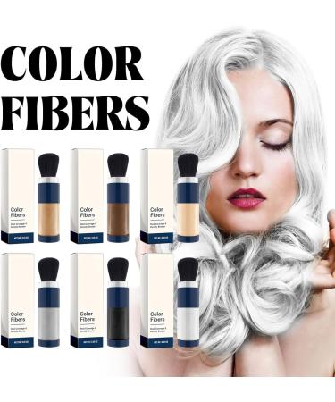 Supersize Color Fibers with Refill Set Colored Hair Thickener Temporary Hair Color for Root Touchup with Hair Thickening Fibers Unisex (grey) - Buy Online on GoSupps.com