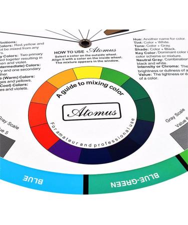 JimKing Creative Color Wheel - Paint Mixing Learning Guide for Makeup & Art Class - 9.25inch - Buy Online on GoSupps.com