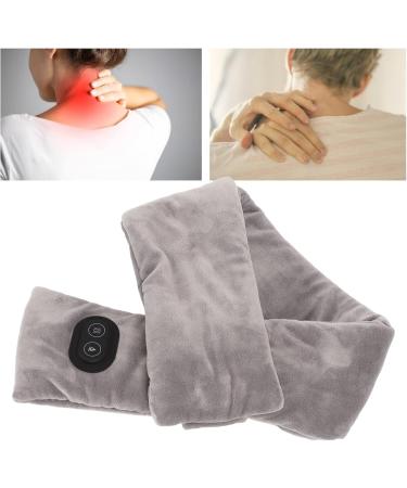 Vibration Massage Heated Scarf | Double-Sided Velvet Neck Wrap for Pain Relief | Adjustable 3-Speed Heating for Men & Women - Buy Online on GoSupps.com