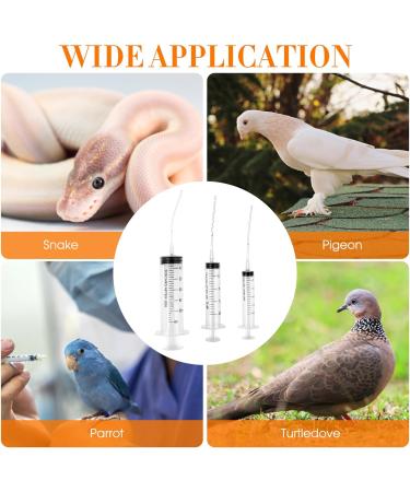 VILLCASE Bird Feeding Syringe Set Baby Birds Syringe Feeder Parrot Feeding Syringe Tube Measuring Syringe Tools for Feeding Pets Scientific Industrial Labs - Buy Online on GoSupps.com