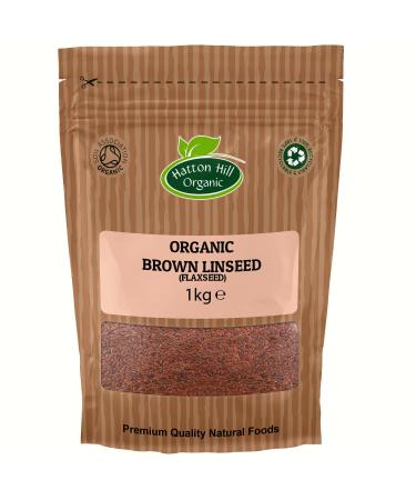 Organic Flaxseed Brown (Linseed) 1kg by Hatton Hill Organic - Certified Organic - Buy Online on GoSupps.com