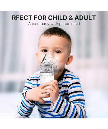 Portable Mesh Nebulizer Machine for Kids & Adults - 2 Modes Handheld Cool Mist for Travel, Office & Home Use - Buy Online on GoSupps.com