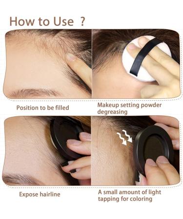 Instantly Hairline Shadow Hairline Powder Root Touch Up Quick Cover Brown Hair Root Concealer for Hairline Hair Touch-Up for Thin Hair Grey Hairline Quick Cover Unisex Waterproof Dark Brown - Buy Online on GoSupps.com