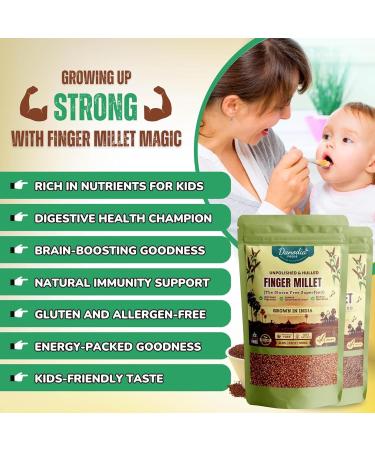  Danodia Foods Danodia Foods Natural Unpolished Finger Grains 450g ( 1 lb) | Gluten-Free Whole Grain | Non-GMO | Plant-Based Cuisine | Rice & Wheat Alternative | Resealable Bag | Origin: India - Buy Online on GoSupps.com
