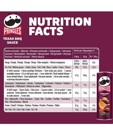  Pringles Pringles Texas BBQ Sauce (8 x 165g) - The irresistible classic of snacks in a handy box - Buy Online on GoSupps.com