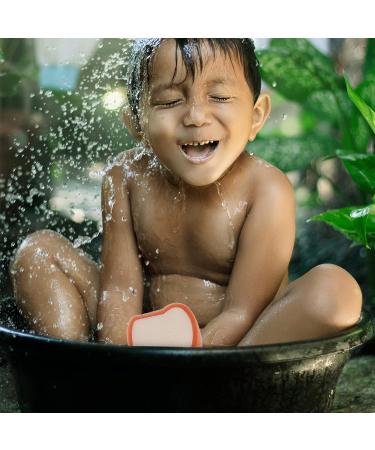 Cartoon Bread Shaped Kids Bath Sponge - Light Yellow 21X7.5CM - Buy Online on GoSupps.com