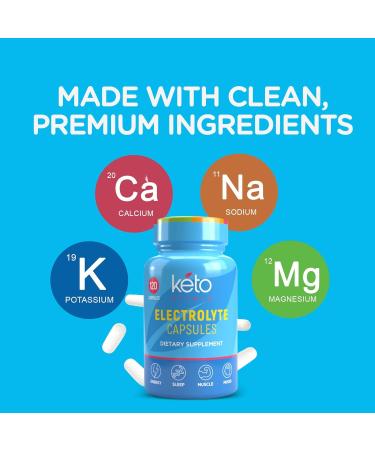 Keto Vitals Electrolyte Capsules - Original Keto Electrolyte Pills for Hydration | Calorie-Free & Carb-Free | Shop Internationally - Buy Online on GoSupps.com