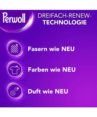 Perwoll Black Detergent - 27 Wash Loads Gentle Clean for Dark Colors & Fabrics Triple-Renew Technology - Fresh 1.35L (1 Pack) - International Shipping Available - Buy Online on GoSupps.com
