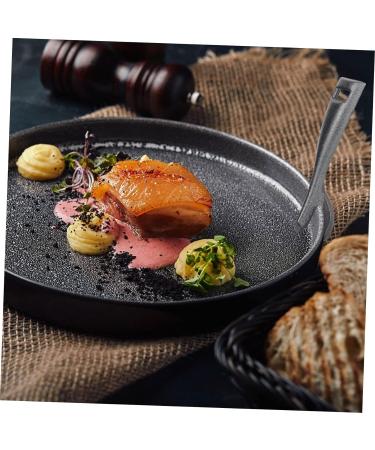 OFFSCH Steak Plate Fork Toaster Oven Pan Stainless Steel Frying Pan Metal Cooking Utensils Bowl Gripper Fajita Skillet Clip Stainless Frying Pan BBQ Clamps Cookware Holder BBQ Clips Black - Buy Online on GoSupps.com
