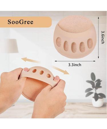 SooGree Ball of Foot Cushions for Women - 6 Pairs of Honeycomb Metatarsal Pads for Invisible and Reusable Pain Relief - Buy Online on GoSupps.com
