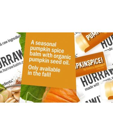Hurraw! Pumpkin Spice Lip Balm Organic Vegan & Cruelty-Free | 100% Natural | Non-GMO | Made in USA - Buy Online on GoSupps.com