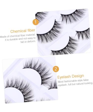 minkissy 5 Pairs 3d False Eyelashes Reusable Soft Handmade Training Fake Eyelash False Lashes False Eyelashes Magnetic Long False Eyelashes Diy Eyelashes Make up Suite Chemical Fiber Woman - Buy Online on GoSupps.com