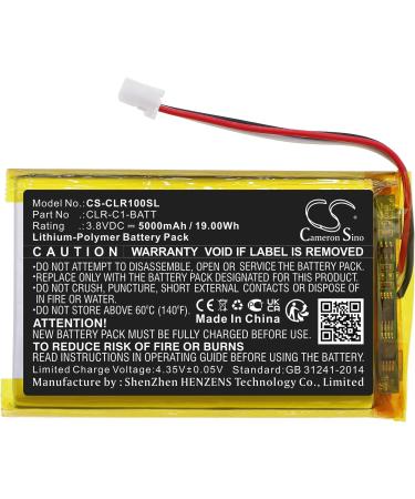 Replacement Battery for ClareOne CLR-C1-PNL1 Smart Home Panel | 5000mAh/3.8V Compatible Battery - Fast International Shipping - Buy Online on GoSupps.com