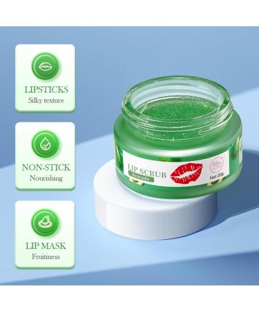 Shantou Yingji 20 g natural moisturizing lip mask nonsticky vegan and not tested on animals nourishing lip care for lightening lip wrinkles suitable for all people avocado lip mask 4 - Buy Online on GoSupps.com