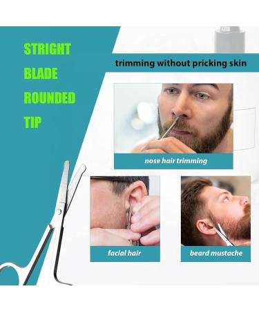 Facial Hair Grooming Scissors Kit Perfect for Eyebrows Nose Hair Mustache Beard Eyelashes & Ear Trimming For Men & Women | International Shipping - Buy Online on GoSupps.com