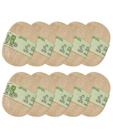 Loofah Sponge Dish Cloth Natural Loofah Dish Brush Cleaning Pad Scrubber for Kitchen 10PCS Natural Dish Scrubber