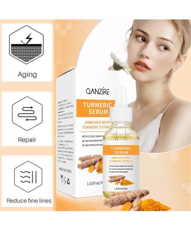 Turmeric face seruem Dark Spot Remover Essence Turmeric Serums for face Brightens Skin Tone Moisturizes Hydrates Lightens Age-Spots Acne Reduce Fine Lines Facial Care Anti-Aging Serum - Buy Online on GoSupps.com