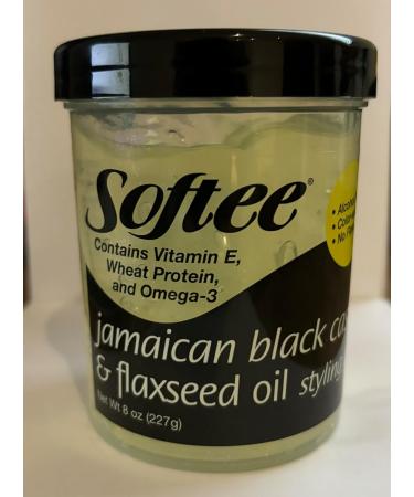 Softee Jamaican Black Castor & Flaxseed Oil Styling Gel - 8 Ounce | Perfect Hair Care for All Hair Types - Buy Online on GoSupps.com