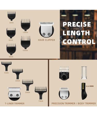 Ufree Professional 7 in 1 Beard Trimmer for Men - Cordless Electric Razor and Nose Hair Clipper - Beard Grooming Kit and Mustache Shaving Set - Gifts for Him - Buy Online on GoSupps.com