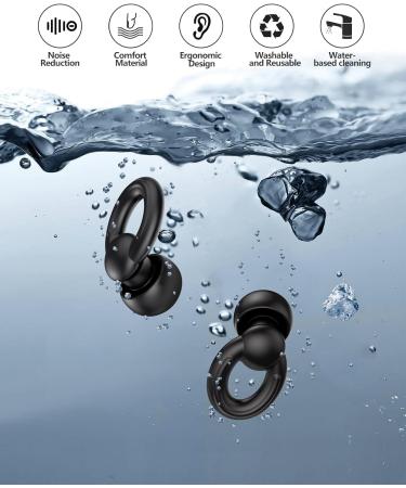 Ear Plugs for Sleeping - Noise Cancelling Reusable Earplugs (6 Pieces) with Storage Case | 35dB Noise Reduction & Soft Hearing Protection for Concerts Work Study & Travel - Buy Online on GoSupps.com