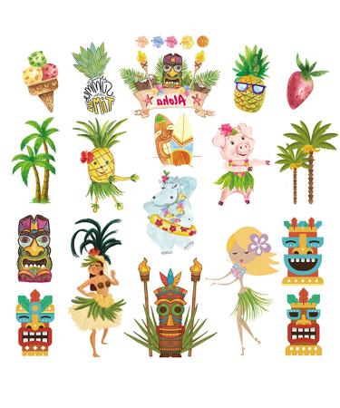 KINBOM 8 sheets Temporary Tattoos Stickers  Temporary Tattoo Kids Hawaiian Luau Birthday Party Decorations Hawaiian Tattoos Summer Pool Beach Tropic Party Supplies for Kids Boys Girls Adults - Buy Online on GoSupps.com