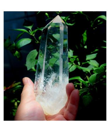 Quartz Natural Point Cluster Crystal Rough Large Clear Decoration ZJGIDTEM (Size : 300-400g)