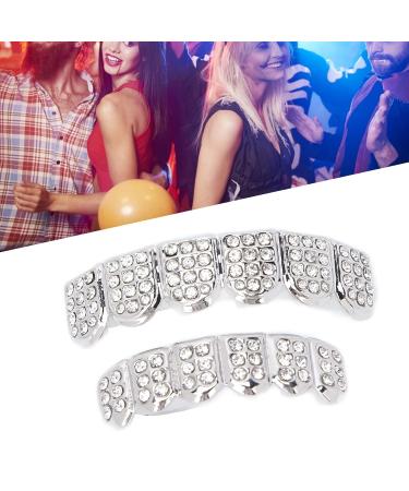Authentic Silver Hip Hop Teeth - Perfect for Halloween Concerts & Fashion Shows - Buy Online on GoSupps.com