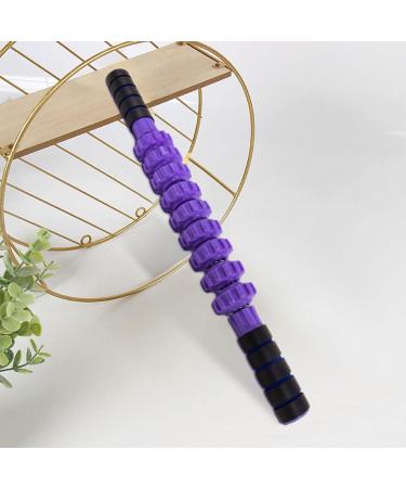 Body Massage Sticks | Muscle Soreness Relief Tool for Athletes | Cramps Relief Roller - Blue/Purple Foam Handle - Buy Online on GoSupps.com