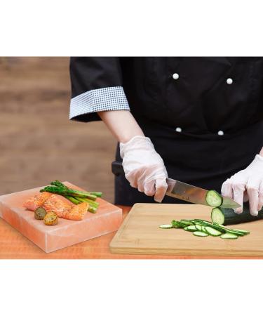 DOBADN Himalayan Salt Plate Block 8"x8"x1.5" Cooking Plate for Cooking Grilling Cutting and Serving - Buy Online on GoSupps.com