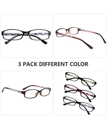 Eyekepper 3 Pack Women's Reading Glasses +1.75 | Stylish Patterns & Soft Case | Perfect for Comfortable Reading - Buy Online on GoSupps.com