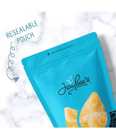 Dried Pineapple Rings - 15 oz Resealable Pouch | Sweetened Tropical Fruit Slices | Kosher Certified - Jaybee's Nuts - Buy Online on GoSupps.com