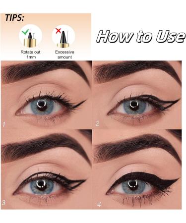 Rationalu Long Wear Gel Eyeliner Rationalu Gel Eyeliner 2024 Upgraded Ayky Gel Eyeliner Natural Black Eyeliner Cream Waterproof Smudge Proof (01#) - Buy Online on GoSupps.com