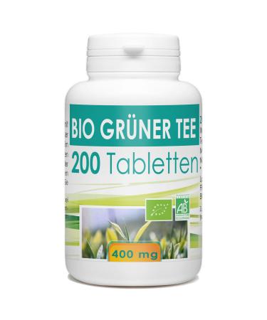 Organic green tea 400mg - 200 tablets