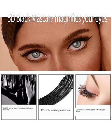 5D Primer Waterproof Mascara - Black, Long Lasting & Thick Formula - Smudge-Proof Fiber Mascara for Natural Length & Durable Curl - Perfect for Halloween & Christmas Stage - My Amazing Lashes - Buy Online on GoSupps.com
