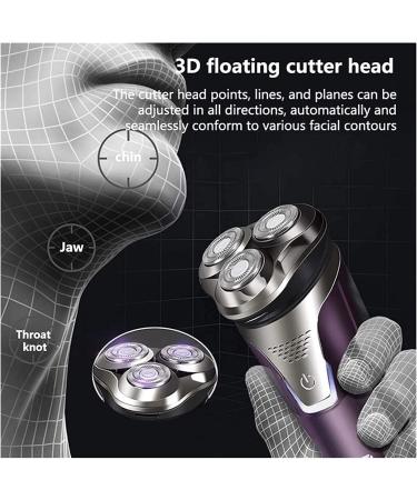 Premium Electric Razor Shaver for Men - IPX7 Waterproof Wet & Dry Rotary Trimmer with Charging Adapter - Buy Online on GoSupps.com