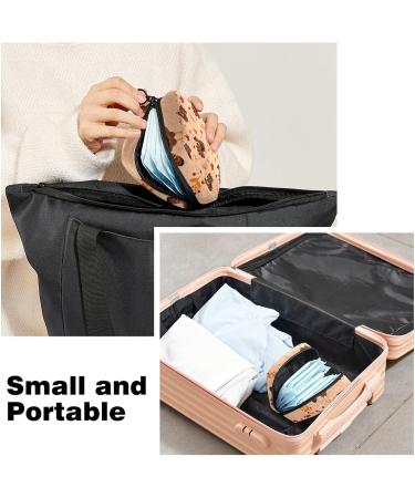 Turkey Leaves Menstrual Cup Pouch | Sanitary Napkin Storage Bag | Portable Period Kit Bag - Color 1 - Buy Online on GoSupps.com