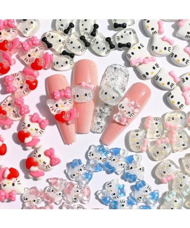 16Pcs/Lot Cute Resin Nail Art Charms Happy Animals Jelly Gummy Sweet Candy 3D Nail Decoration DIY Nail Accessories (16pcs  Mix Shape)