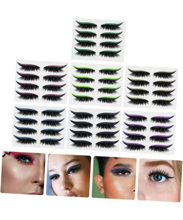 SOESFOUFU 28 Pairs Glitter Eyeliner Water Proof Tape Lashes Eyeliner Stickers Plastic Applique Strip 1 count (Pack of 1) As Shown 1 - Buy Online on GoSupps.com