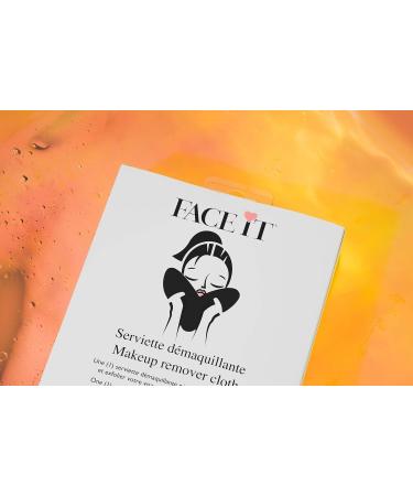 Face It by Cloth In A Box - Ultra Soft Black Microfiber Makeup Remover | Heart Shaped Exfoliating Facecloth with Hand Pockets for Easy Use | Long Lasting Quality - Shop Internationally - Buy Online on GoSupps.com