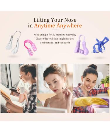 Nose Up Lifting Clips - Set of 4 Silicone Nose Bridge Slimming Tools for Women - Buy Online on GoSupps.com