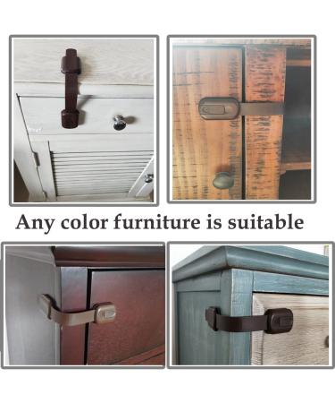 Child Safety Cabinet Locks for Baby Proof Child Proof Safety Locks for Cabinets Drawers Cupboard Oven Fridge(Brown Cabinet Locks-8Packs) - Buy Online on GoSupps.com