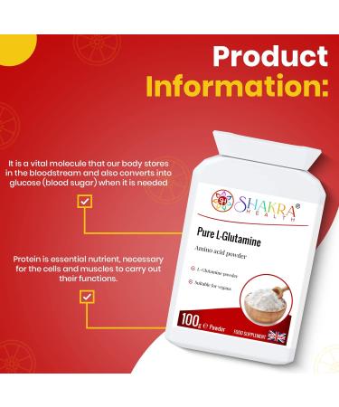 Pure L-Glutamine Powder - Premium Amino Acid for Optimal Health | Shakra Health - Buy Online on GoSupps.com