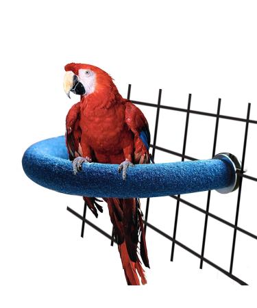 Rypet Natural Bird Cage Toys for Small and Medium Birds Large bird perch(Blue)