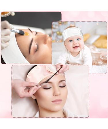 Satin Spa Headband Set - 6 Pieces | Silk Hair Wrap for Women & Girls | Adjustable Satin Hairband for Sleep, Makeup, Skincare | Pink, Black, White - Buy Online on GoSupps.com