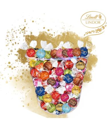 LINDT | 100 LINDOR bites with Original and Exclusive flavors | Assortment of Dark White Milk Chocolate - 1.25 kg | Of - Buy Online on GoSupps.com