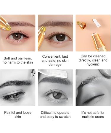 Nose trimmer for women facial shaver safe electric facial shaver efficient eyebrow shaver portable facial shaver eyebrow trimmer P Gold - Buy Online on GoSupps.com